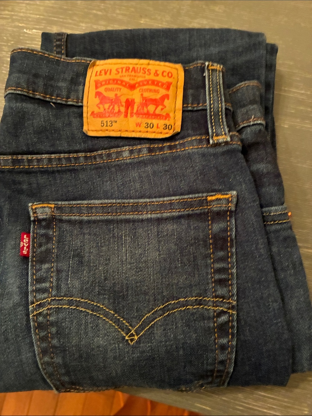 Levi's Men's Dark Indigo Slim Straight Jeans